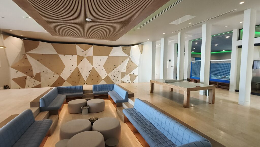 Family lounge and entertainment area at Querencia Los Cabos