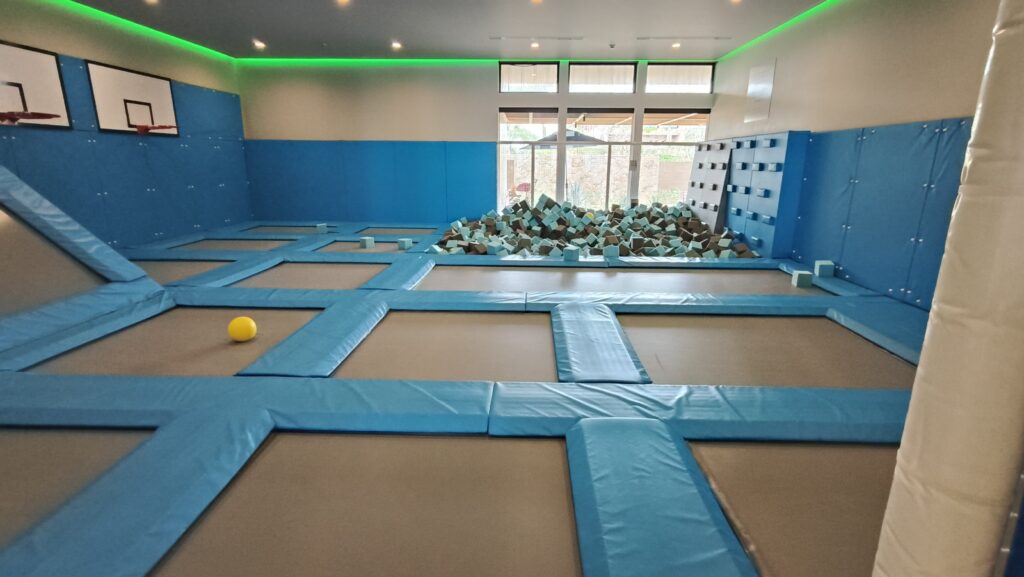 Kids trampoline park at Querencia Los Cabos