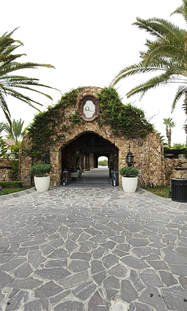 Entrance to Querencia Clubhouse in Los Cabos