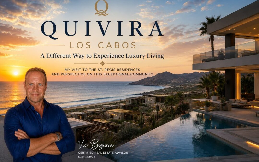 Quivira Los Cabos luxury community and St. Regis Residences overlooking the Sea of Cortez