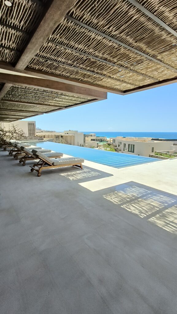 Pool and ocean view at The St. Regis Residences at Quivira Los Cabos